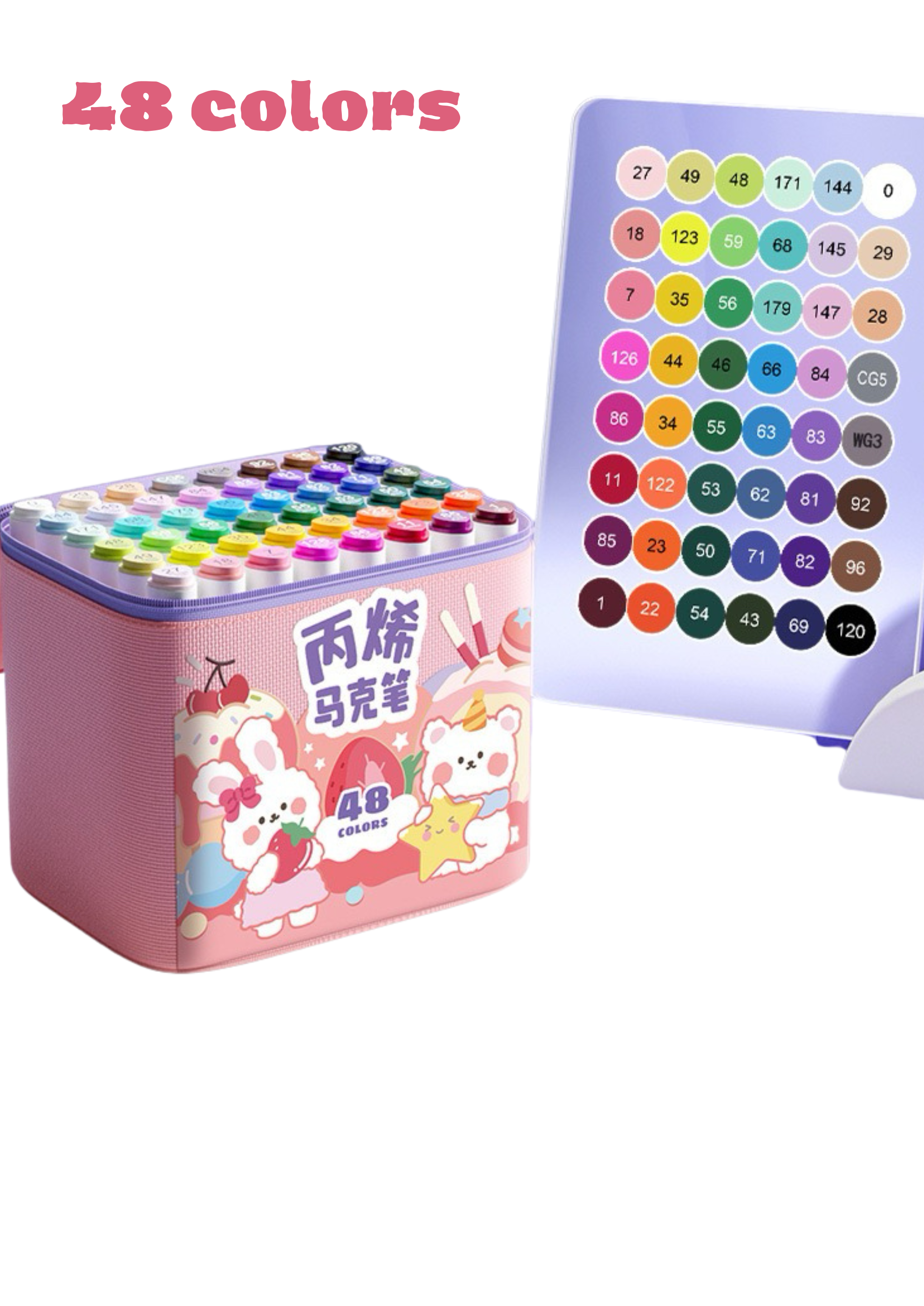 Enmy Acrylic Marker 24/36/48/60/80 Color Arcylic Marker Painting Paint Marker Drawing Markers Maker