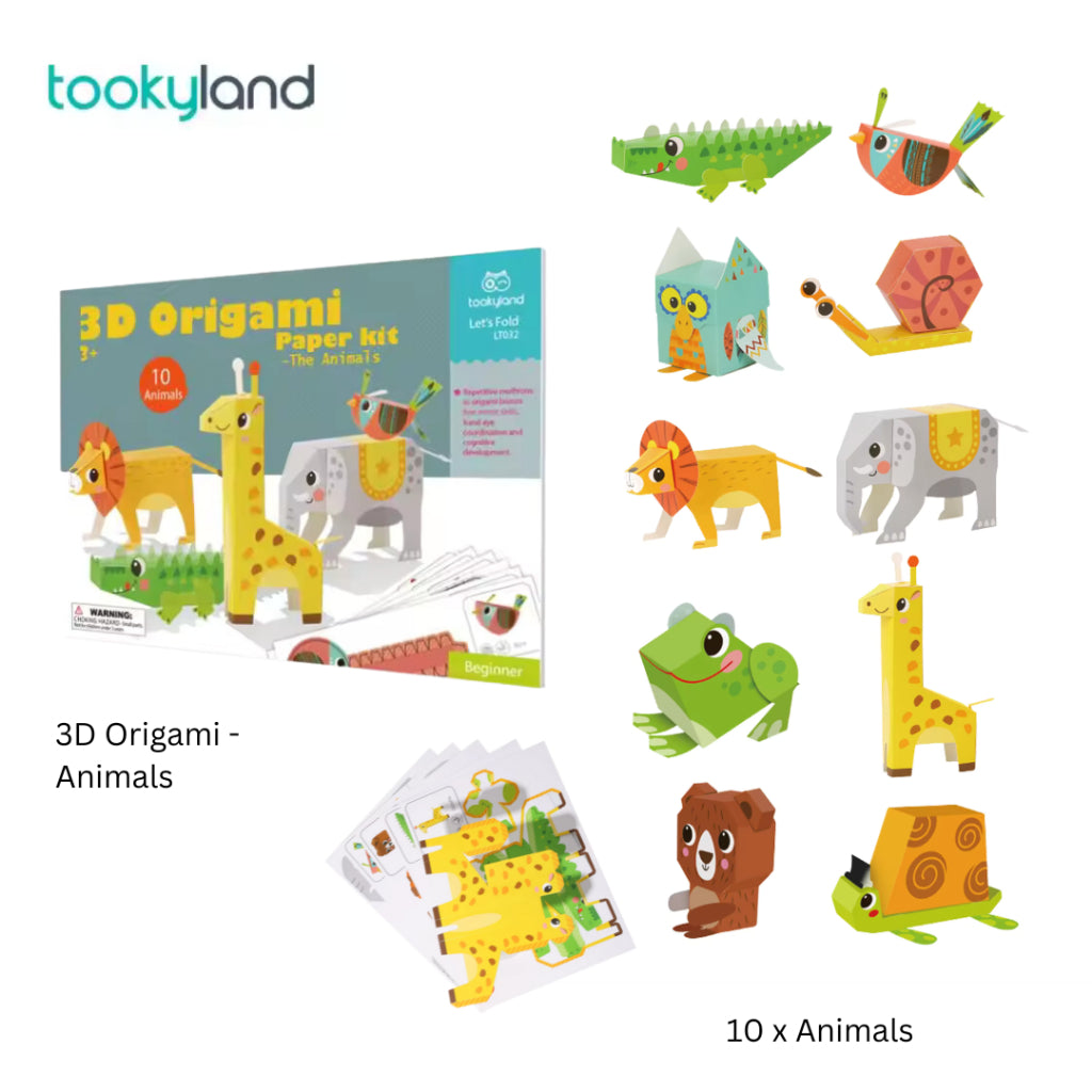 Tookyland Mixed Origami Paper Craft Kit for Kids