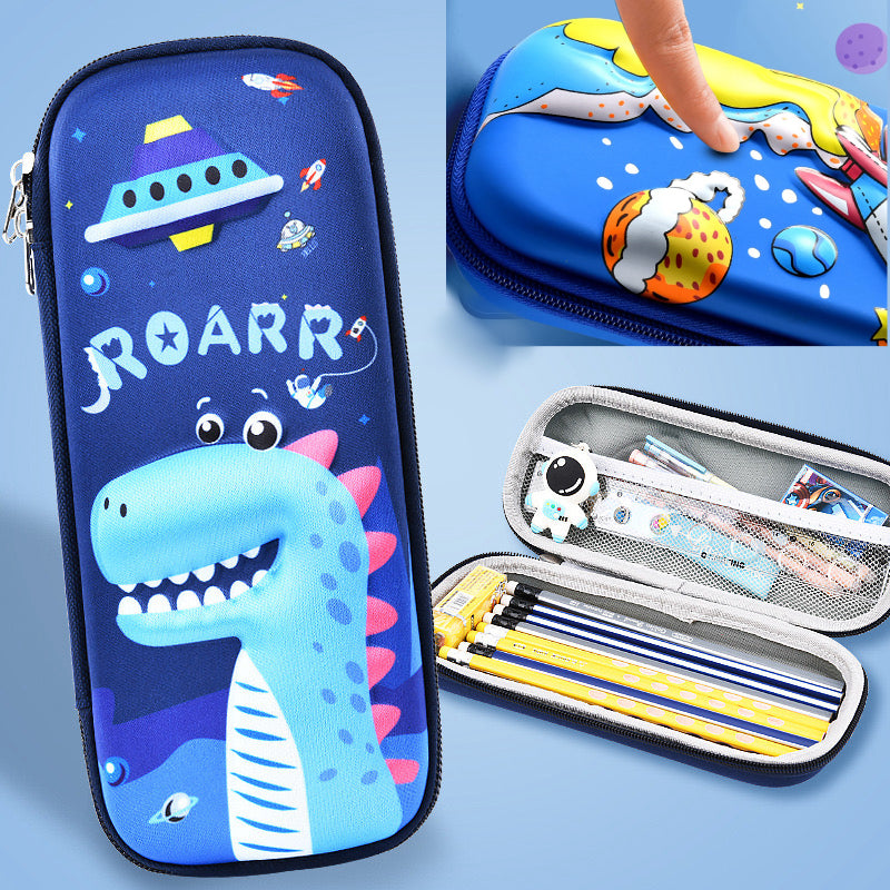 3D Pencil Case A - Rocket BLK