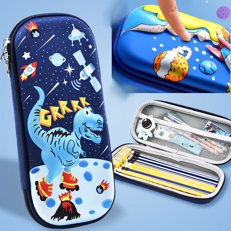 3D Pencil Case A - Rocket BLK