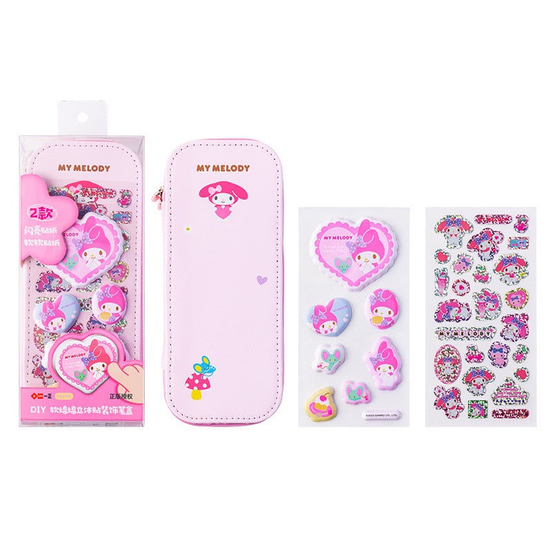 ii-Gen Sanrio Soft 3D Sticker Pencil Case 3 design