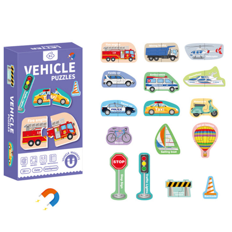 Letter/Number/Animals/Vehicle Magnets for Kids BY PLAY WITH BELLA