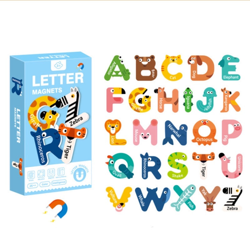 Letter/Number/Animals/Vehicle Magnets for Kids BY PLAY WITH BELLA