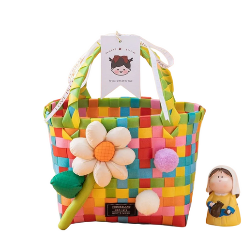 "Cute Colorful design Basket Bag"