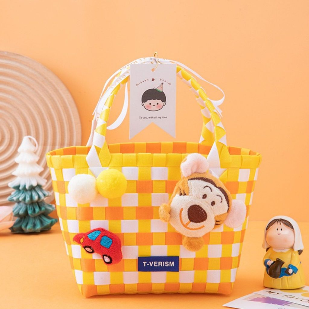 "Cute Colorful design Basket Bag"