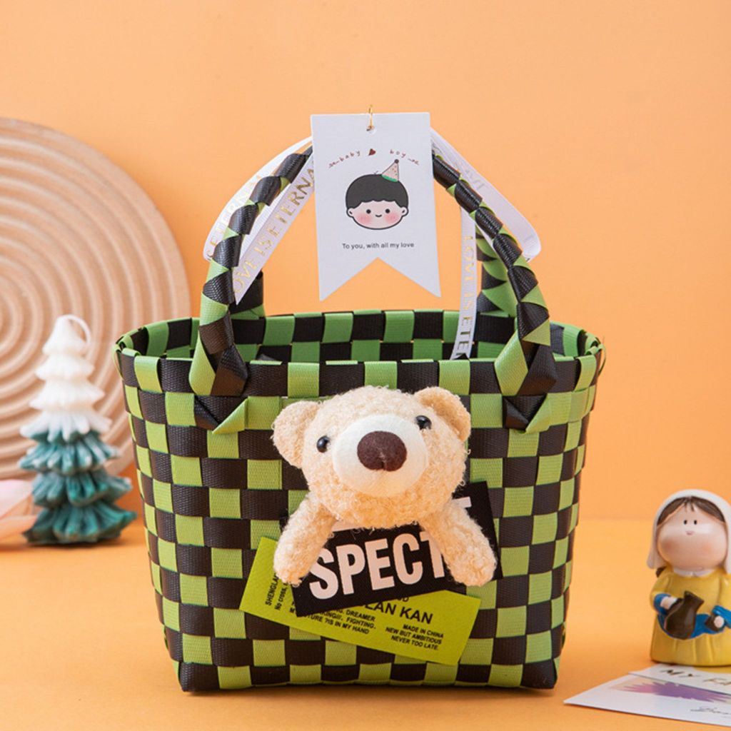 "Cute Colorful design Basket Bag"