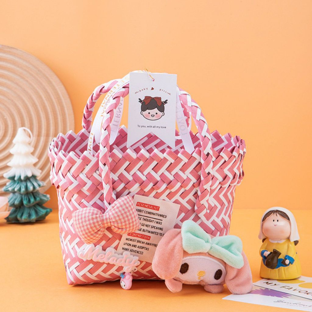 "Cute Colorful design Basket Bag"