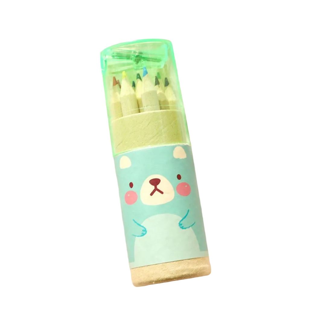 shanghai cute mini animals 12 colors pencils