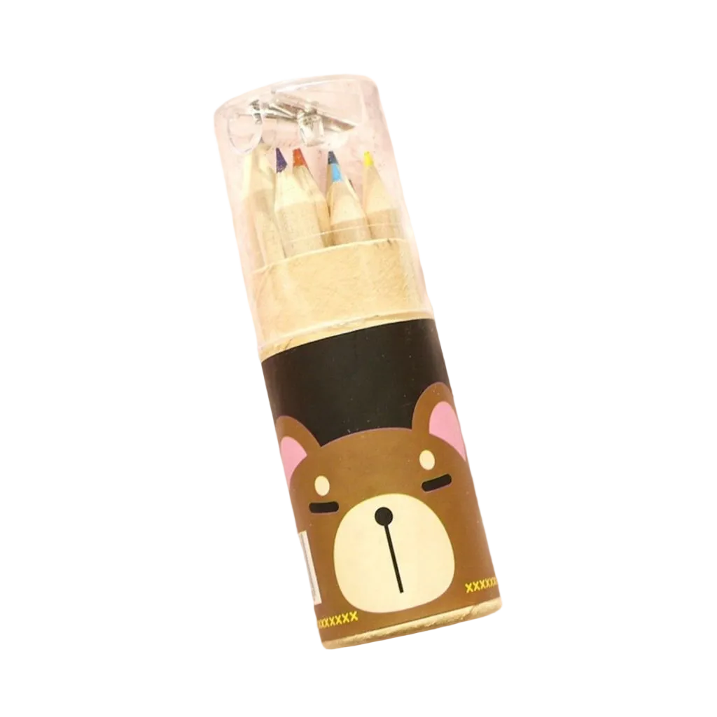 shanghai cute mini animals 12 colors pencils