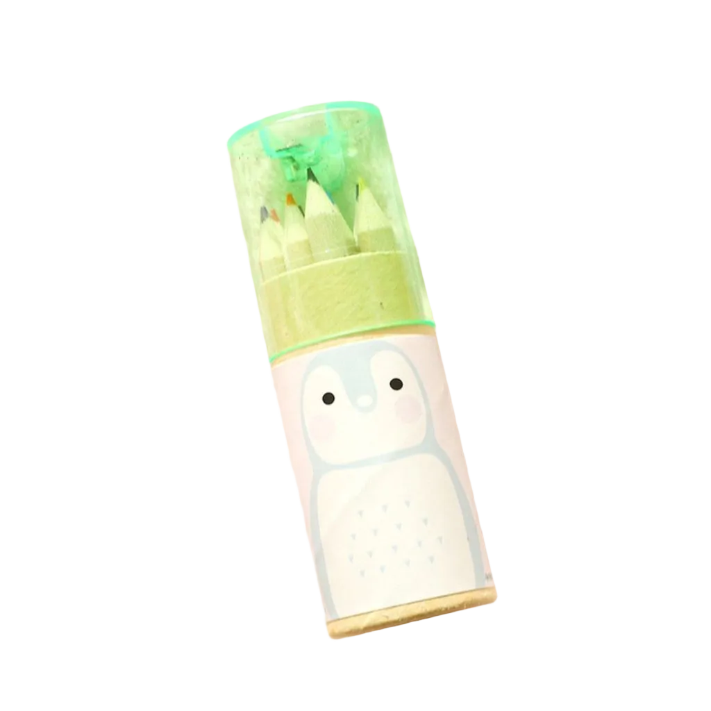 shanghai cute mini animals 12 colors pencils