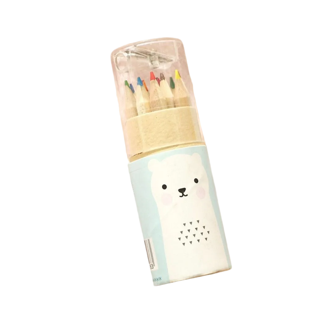 shanghai cute mini animals 12 colors pencils