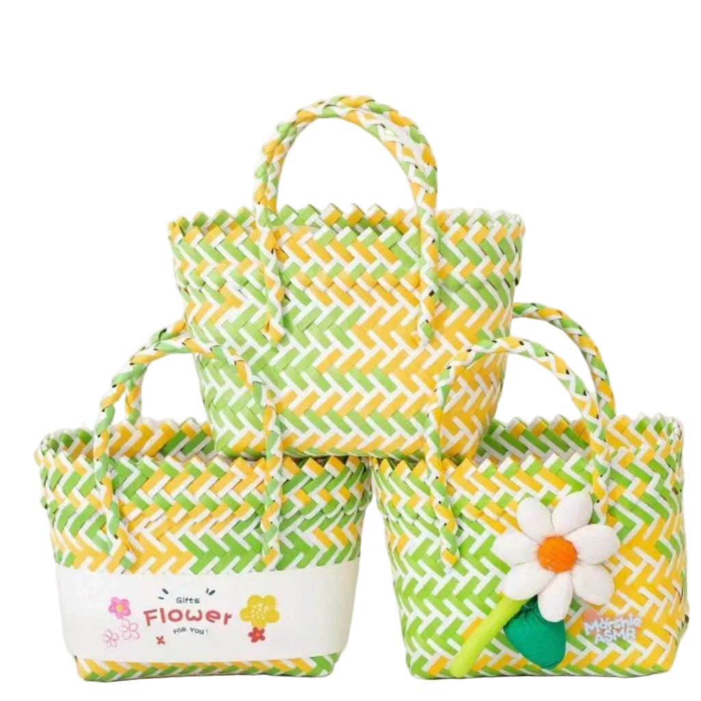 Cute basket hand bag five designs