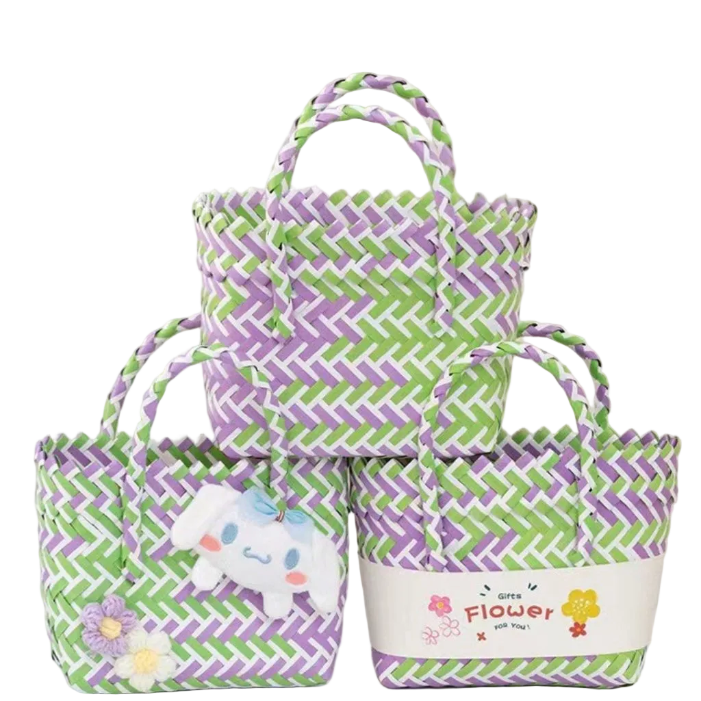 Cute basket hand bag five designs