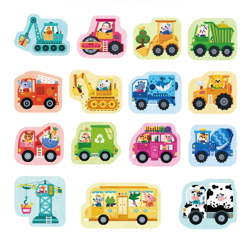 Beginner Puzzle Set for 1-4 years old Personalized Puzzle Case by Play with Bella