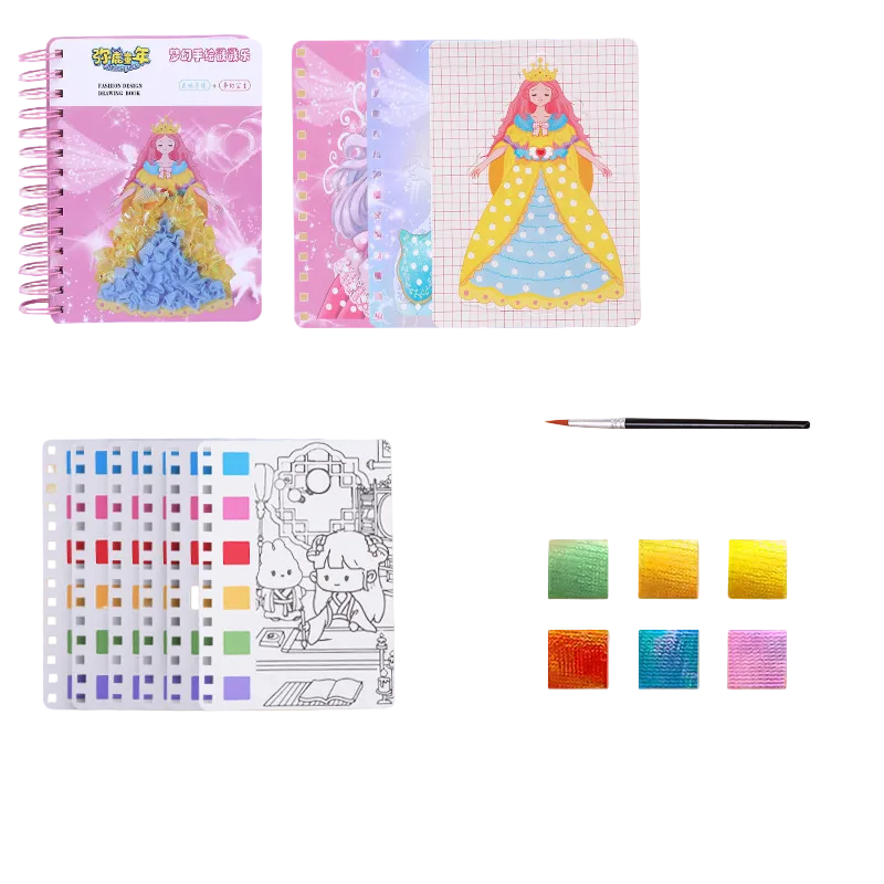 Dress up Doll Stickers Sticker Activity Book DIY Paper Craft Kits Learning Toy DIY Painting Sticker