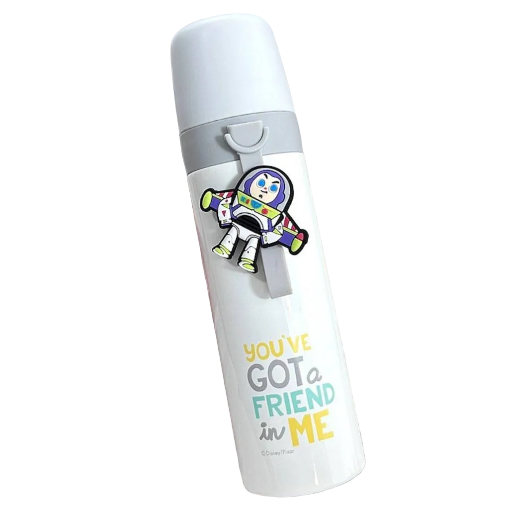 Buzz Lightyear Series Water Bottle Flask Insulated Tumbler Glass Toy Story Series Crossbody Strap