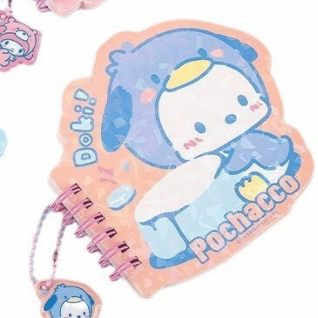 Sanrio and Friends Mini Notebook Spiral Notepad Melody Kuromi Hello Kitty Pompompurin