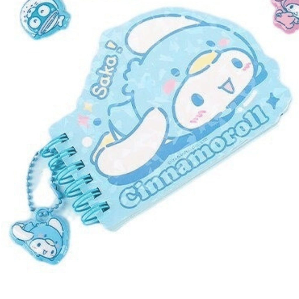 Sanrio and Friends Mini Notebook Spiral Notepad Melody Kuromi Hello Kitty Pompompurin