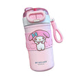 SLIM DOUBLE SIP TUMBLER INSULATED FLASK WATER BOTTLE 510MLSANRIO KUROMI POMPOMPURIN MELODY POCHACCO
