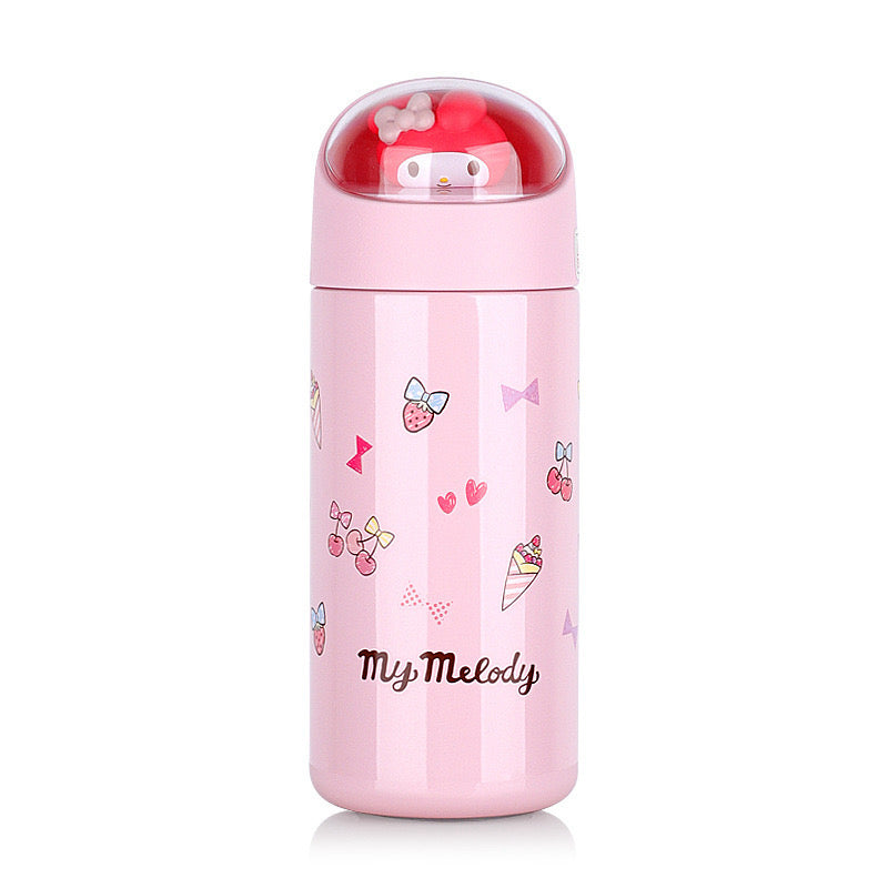 Insulated Tumbler Round Head Flask Bottle Hot n Cold Sanrio Toy Story Sanrio Alien Buzz Kuromi 350ml