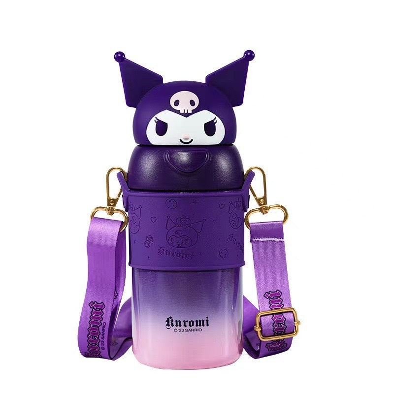 Sanrio TUMBLER 3D HEAD W/ STRAP 560ML