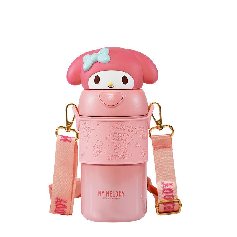 Sanrio TUMBLER 3D HEAD W/ STRAP 560ML