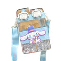 Double Sip Bottle Dual Drinks Juice with Water Sanrio Kuromi Cinamoroll with Straw & Strap 700ml