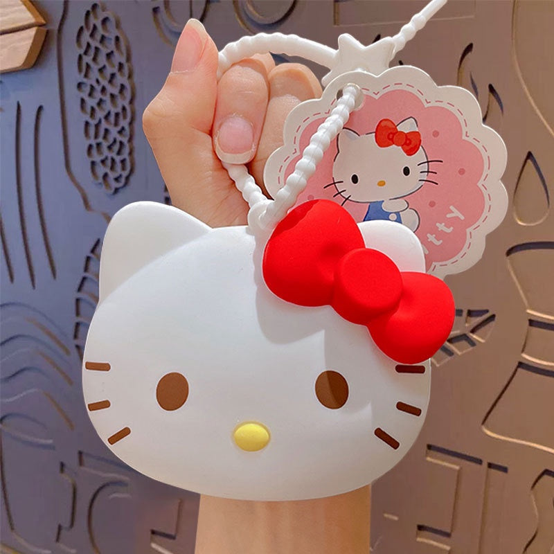 3D Silcone Coin Purse / Pop It Toy Keychain Kuromi Cinamoroll Hello Kitty Pompompurin Keropi