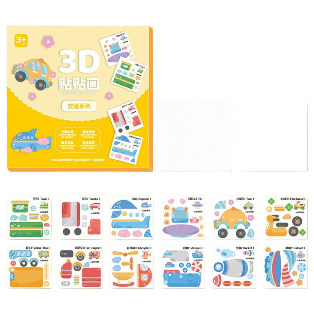 Daily Series 3D Sticker Cards