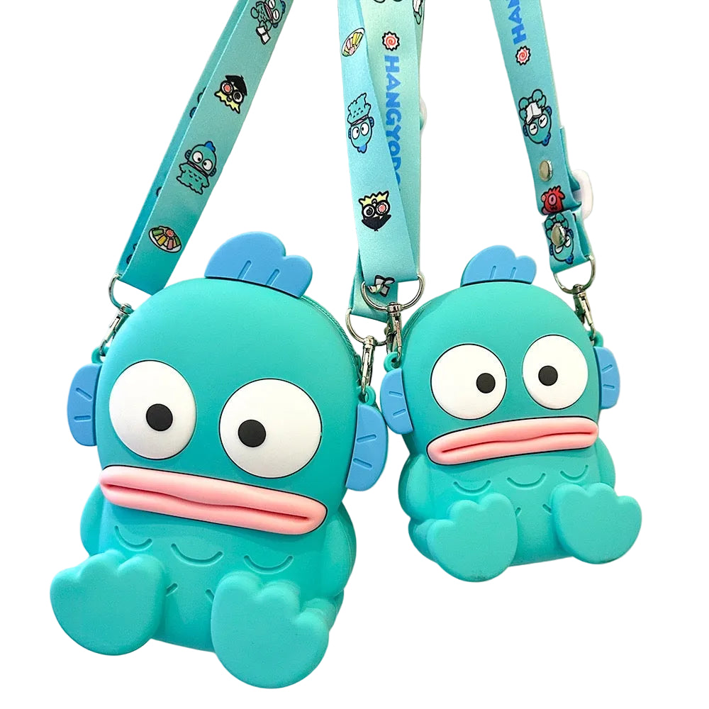 Sanrio Silicone Bag Crossbody Bag Kuromi Cinamoroll HelloKitty Hangyodon Melody Pochacco Pompompurin