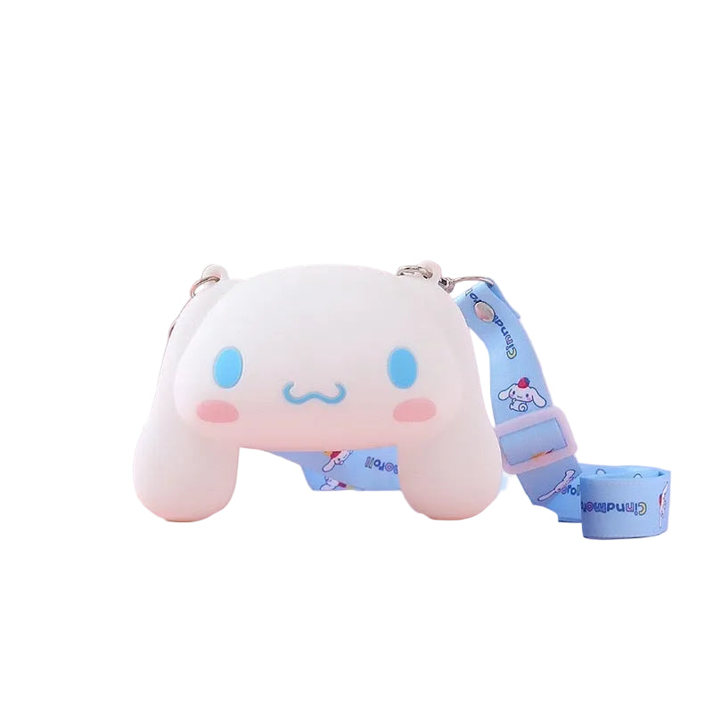 Sanrio Silicone Bag Crossbody Bag Kuromi Cinamoroll HelloKitty Hangyodon Melody Pochacco Pompompurin