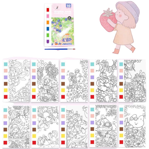 "Water color Graffiti book for Primary School students"