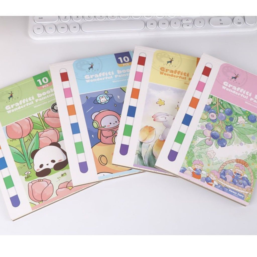 "Water color Graffiti book for Primary School students"