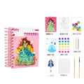 Onshine  Fabric Art Frenzy, Paper Craft Kit ,Fashion Designer Kit,Fabric By Number, Coloring Book