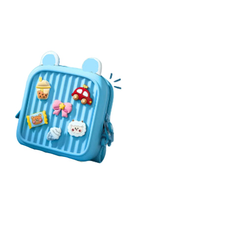 Cute DIY  mini silicon backpack