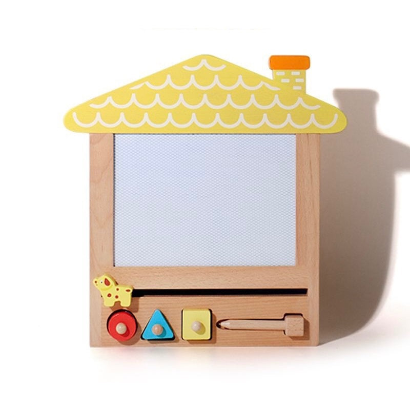 Wooden Doodle Drawing Board | Reusable Kids Sketch & Graffiti Pad