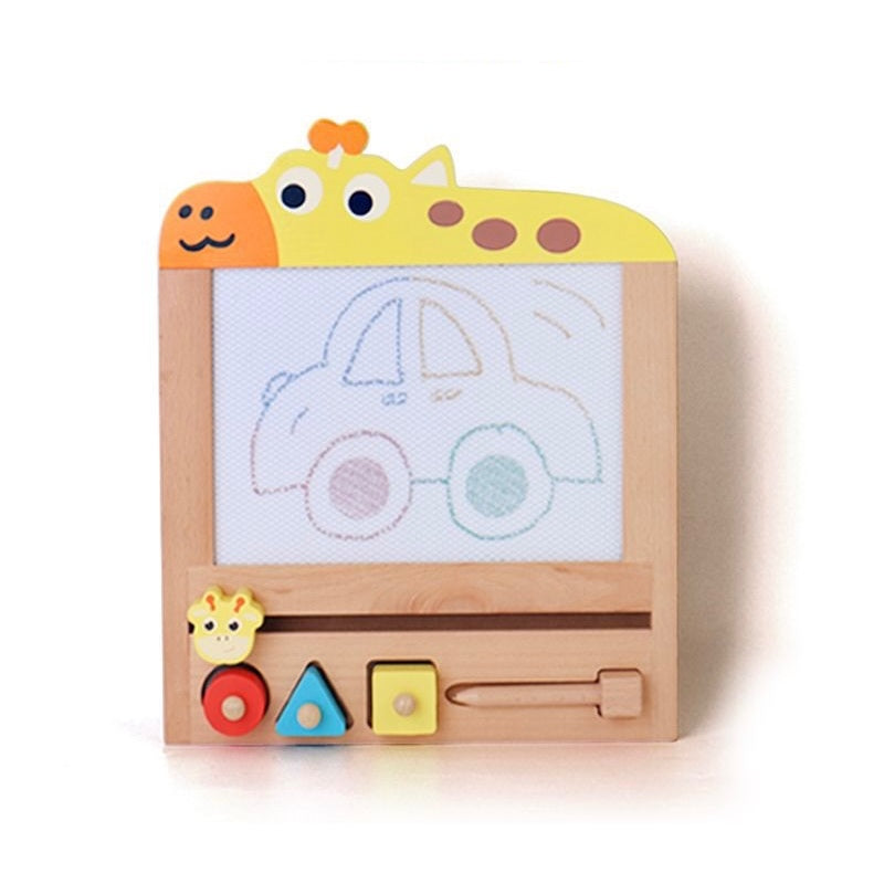 Wooden Doodle Drawing Board | Reusable Kids Sketch & Graffiti Pad