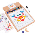 Wooden Magnetic Tangram for Kids with Whiteboard