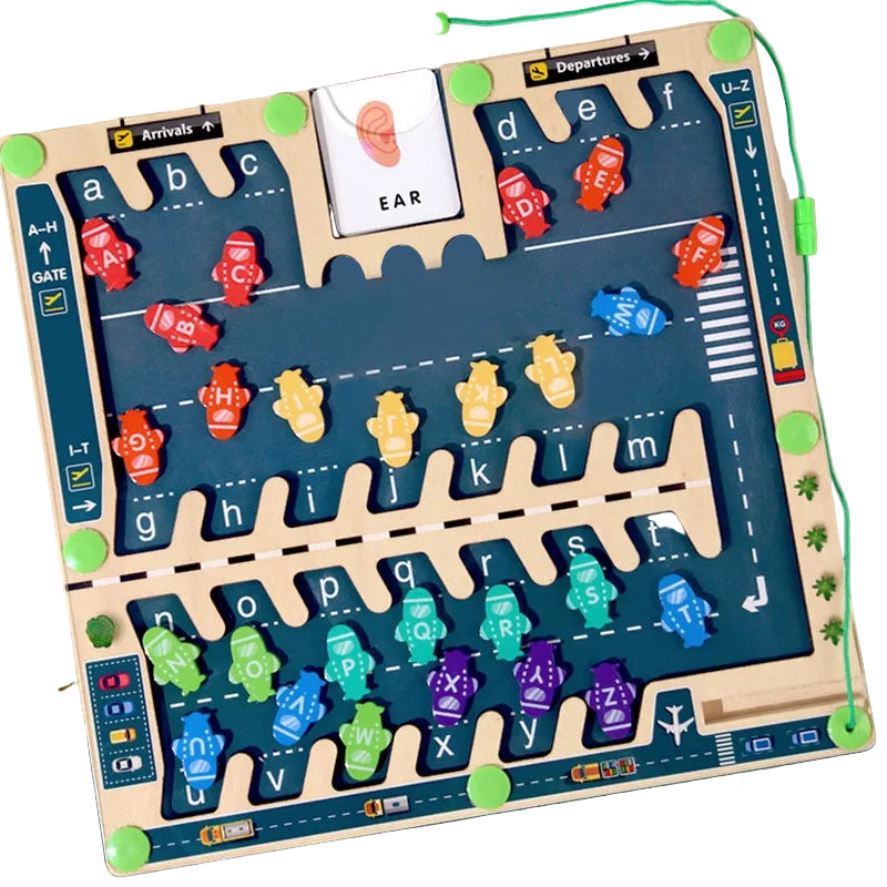 Magnetic Pen Maze Matching, Pairing & Sorting Activity for Kids Color Number Maze Counting Puzzles