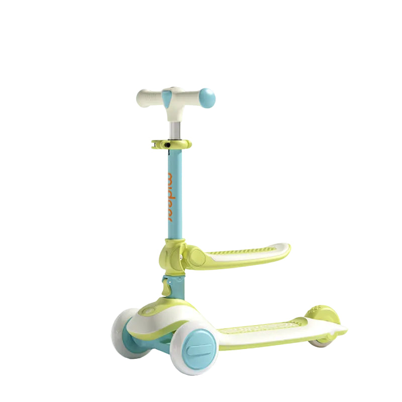 NEW!! MiDeer Kid's Scooter Safe Smooth & Quiet Ride (w/ lights) w/ Detachable Seat