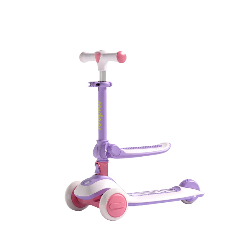 NEW!! MiDeer Kid's Scooter Safe Smooth & Quiet Ride (w/ lights) w/ Detachable Seat