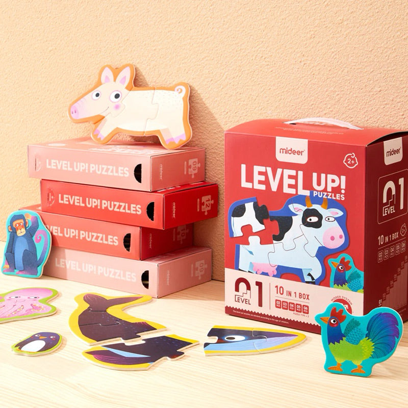Mideer Advanced Puzzle Level-Up Progressive Learning Levels 0-8