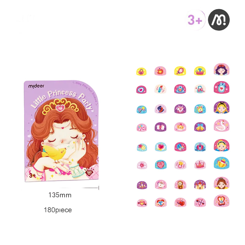 MiDeer 180pcs Bling Bling Nail Stickers for Kids