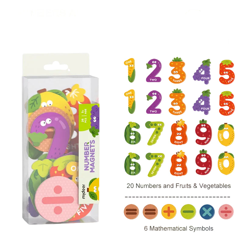 Mideer Number and Letter Magnets Educational Toys