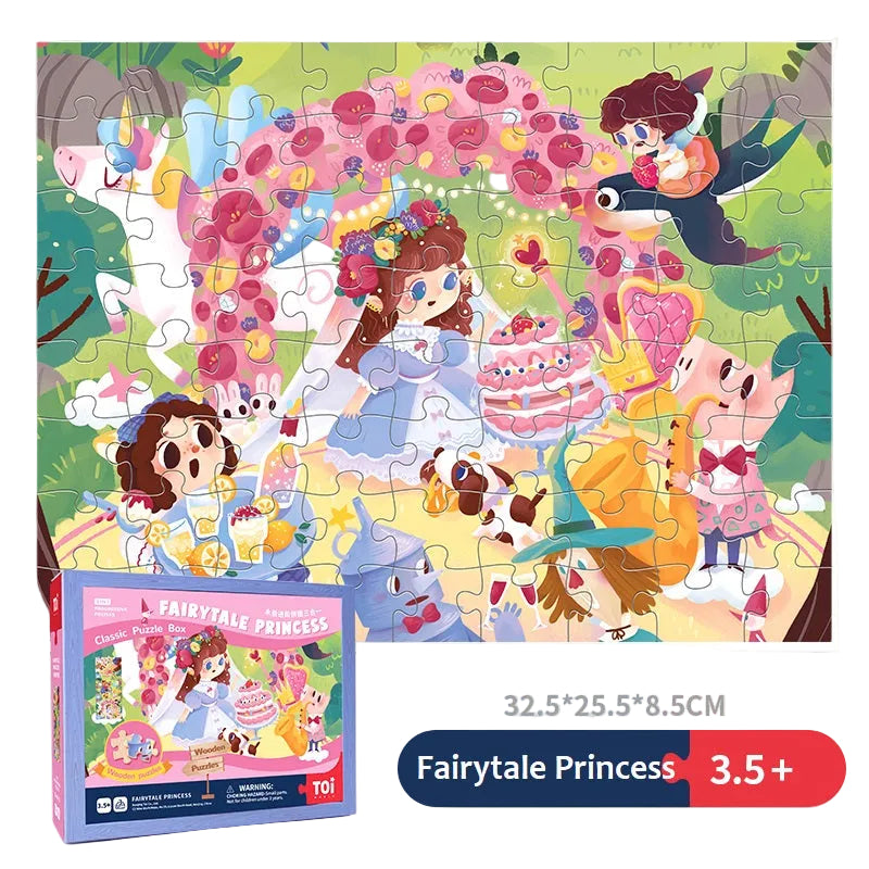 TOi World Classic Large 3 in 1 Progressive Jigsaw Puzzle Box