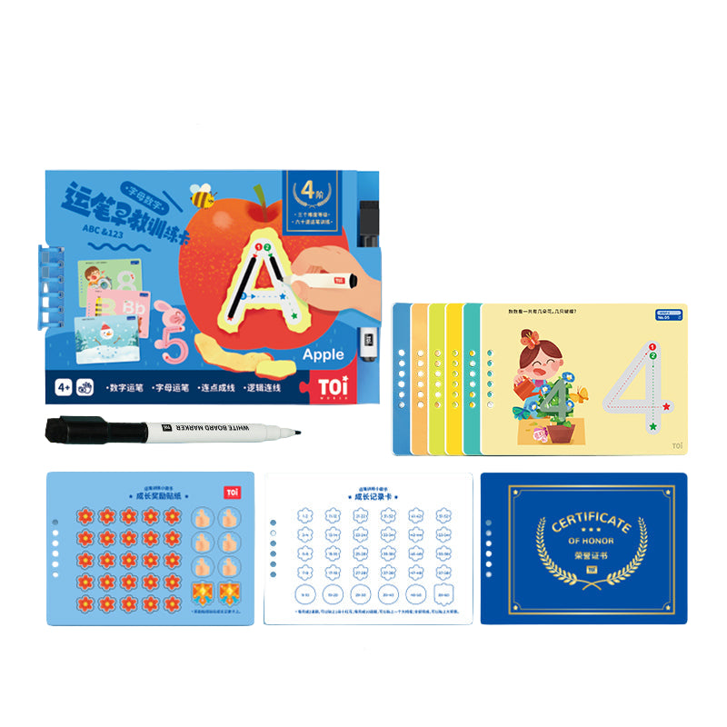 Toi World Multi Level Writing Training Cards Tracing Cards
