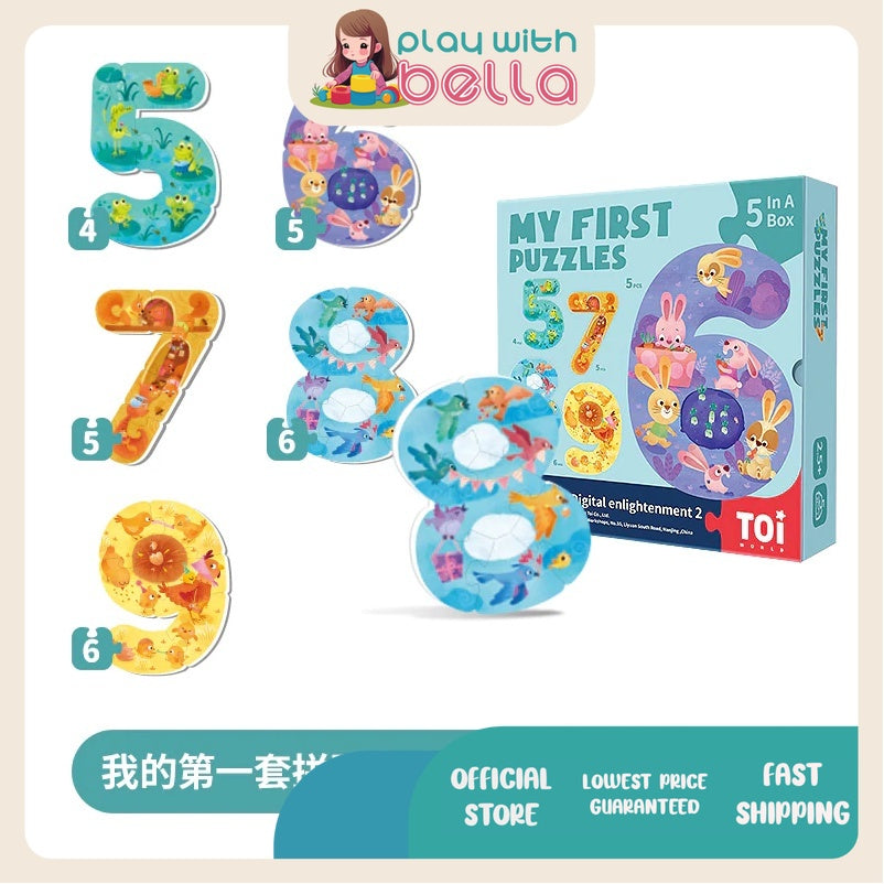 TOi World My First Puzzles Multi-Leveled Jigsaw Puzzle for Kids