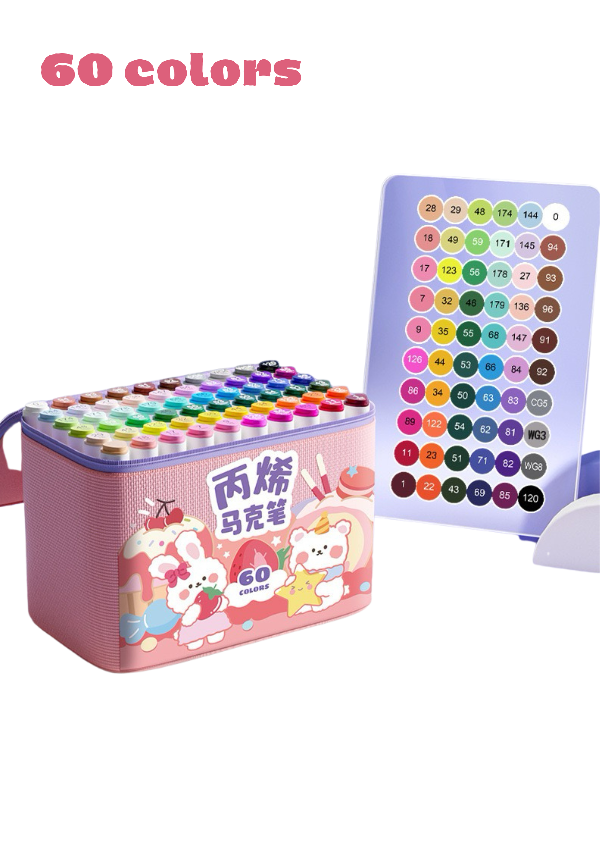 Enmy Acrylic Marker 24/36/48/60/80 Color Arcylic Marker Painting Paint Marker Drawing Markers Maker