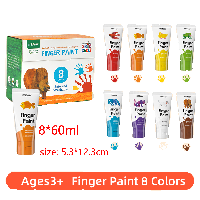 Mideer Fingerpaint 12 colors