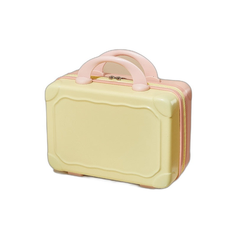 Suitcase cosmetic bags + Zipper